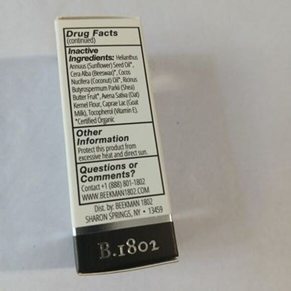 Set of (2) Beekman 1802 Pure Goat Milk Lip Screen SPF 15 0.15 oz NEW - Picture 5 of 9